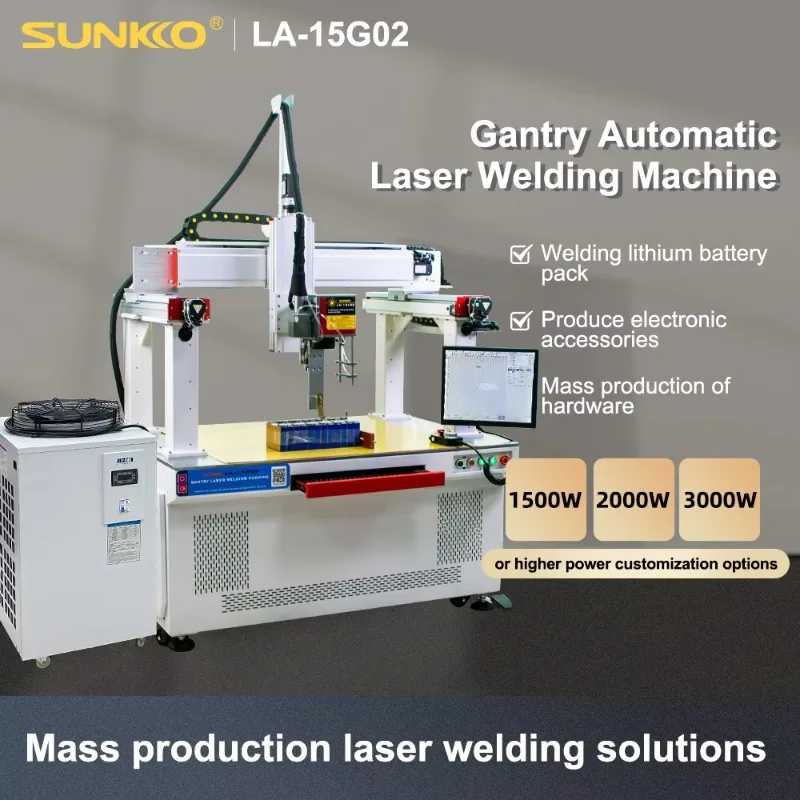 SUNKKO LA-15G02 Workbench Equipped With Fixed-Point Fixture Holes Three-Axis  Automatic Welding Lithium Battery Welding