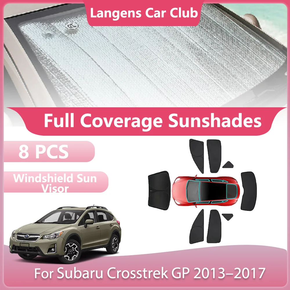 

Full Car Sun Shade Parasol for Subaru Crosstrek GP 2013–2017 Mat Visor Side Window Sunshade Cover Anti UV Pad Accessories.