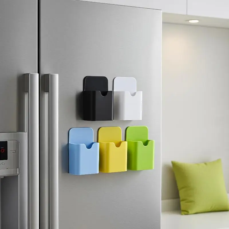 Magnetic Whiteboard Pen & Eraser Holder - Plastic Hanging Storage Box & Chalk Organizer for Classroom, Office & Home