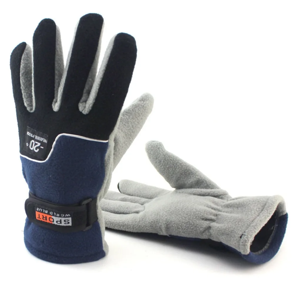 

Cold Proof Autumn Winter Gloves Thickened Full Finger Gloves Hand Warmer Windproof Thermal Thick Snow Gloves Warm Mitten Outdoor