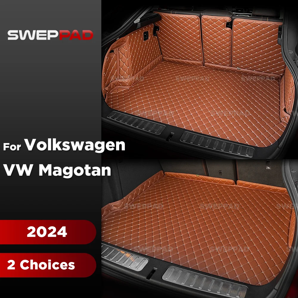 Cargo Mat Compatible For Volkswagen VW Magotan 2024 Trunk Mat (and Rear Left and Right Side Mat) Cargo Liners Protectors