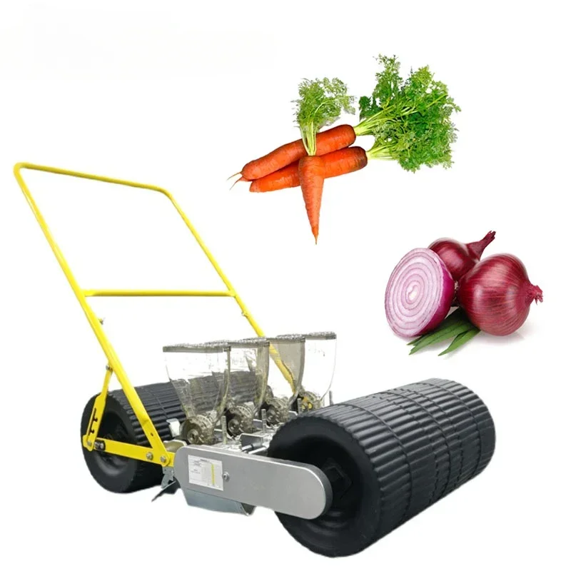 NEWEEK Hot sale manual seeding wheel portable vegetable seeder vegetable seed drill vegetable seed sowing machine