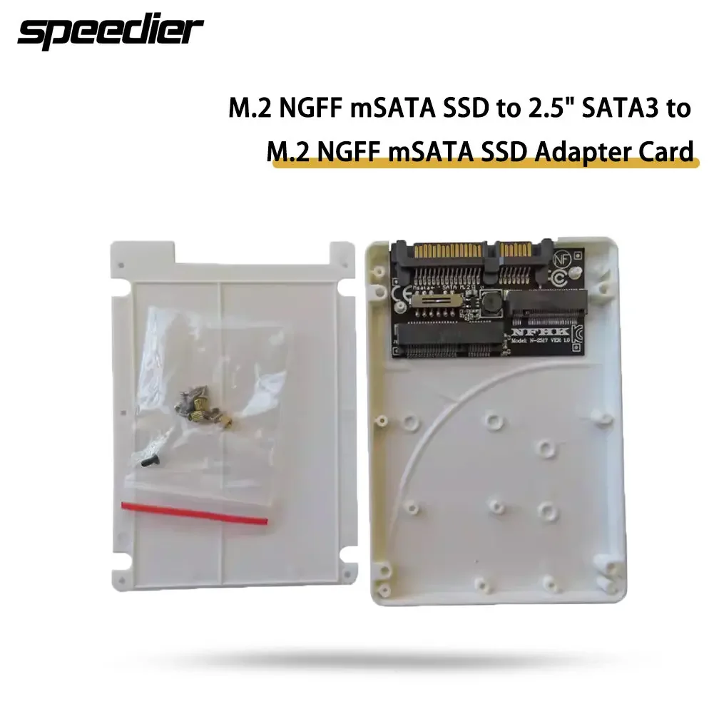 

M.2 NGFF MSATA SSD To 2.5" SATA3 To M.2 NGFF MSATA SSD Adapter Card