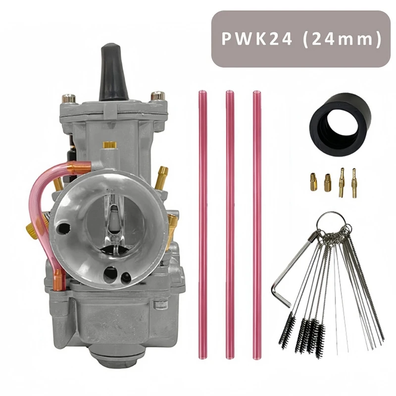Super Sale 24mm Carburetor for Keihin PWK24 2-Stroke 50cc to 110cc Racing Flat Side OKO KOSO 24mm ATV Carb