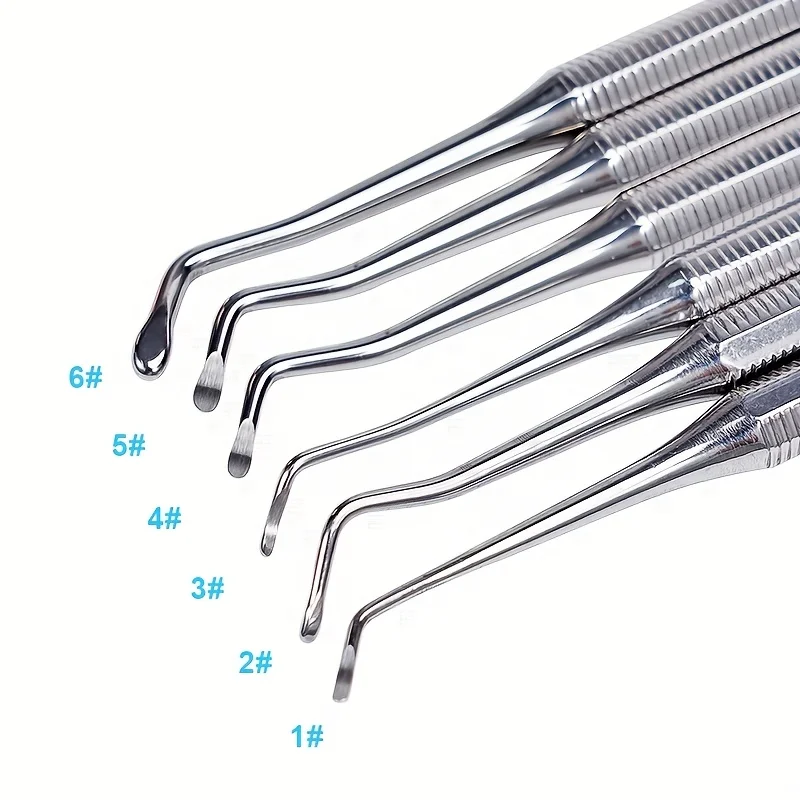 1pc Stainless Steel Dental Tooth Cleaning Excavator Double Head Spoon Plaque Scaler Dentist Instruments ﻿Oral Tooth Care Tools