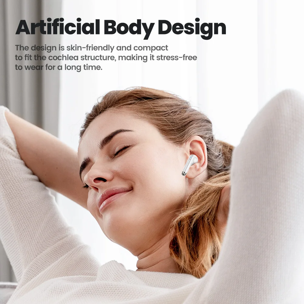 Toocki Wireless Bluetooth Headphones TWS BT5.3 Earphones IPX4 Waterproof Mini Earbuds For Xiaomi Huawei Redmi iPhone 14 15 16