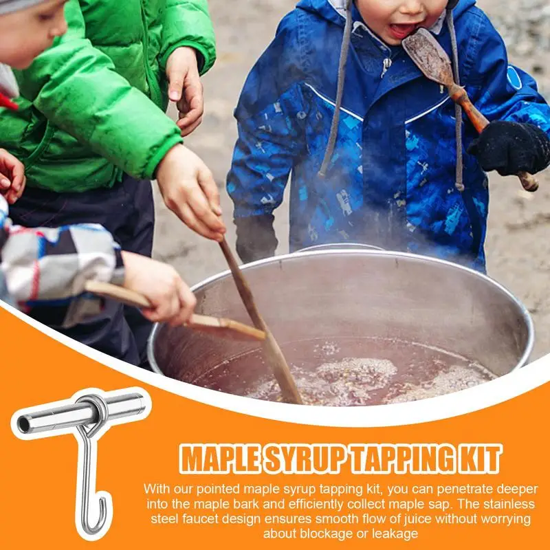 Maple Syrup Tapping Kit Stainless Steel Efficient Maple Syrup Filter Safe Energy-Saving Maple Syrup Supplies Maple Syrup Taps