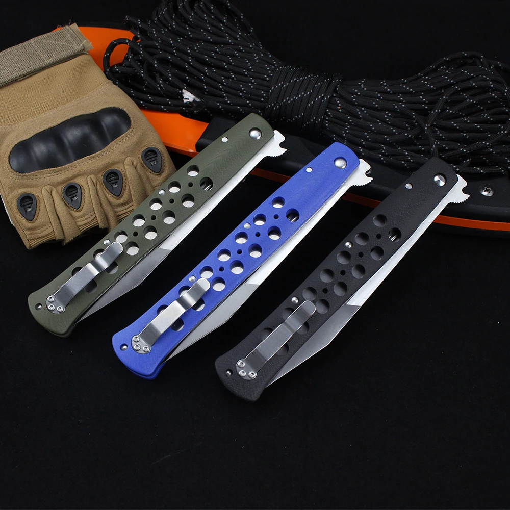 TI-LITE Cold Outdoor Folding Knife S35VN Steel Multifunctional Tactical Military Hunting Knife for Men Jungle Combat Knives EDC