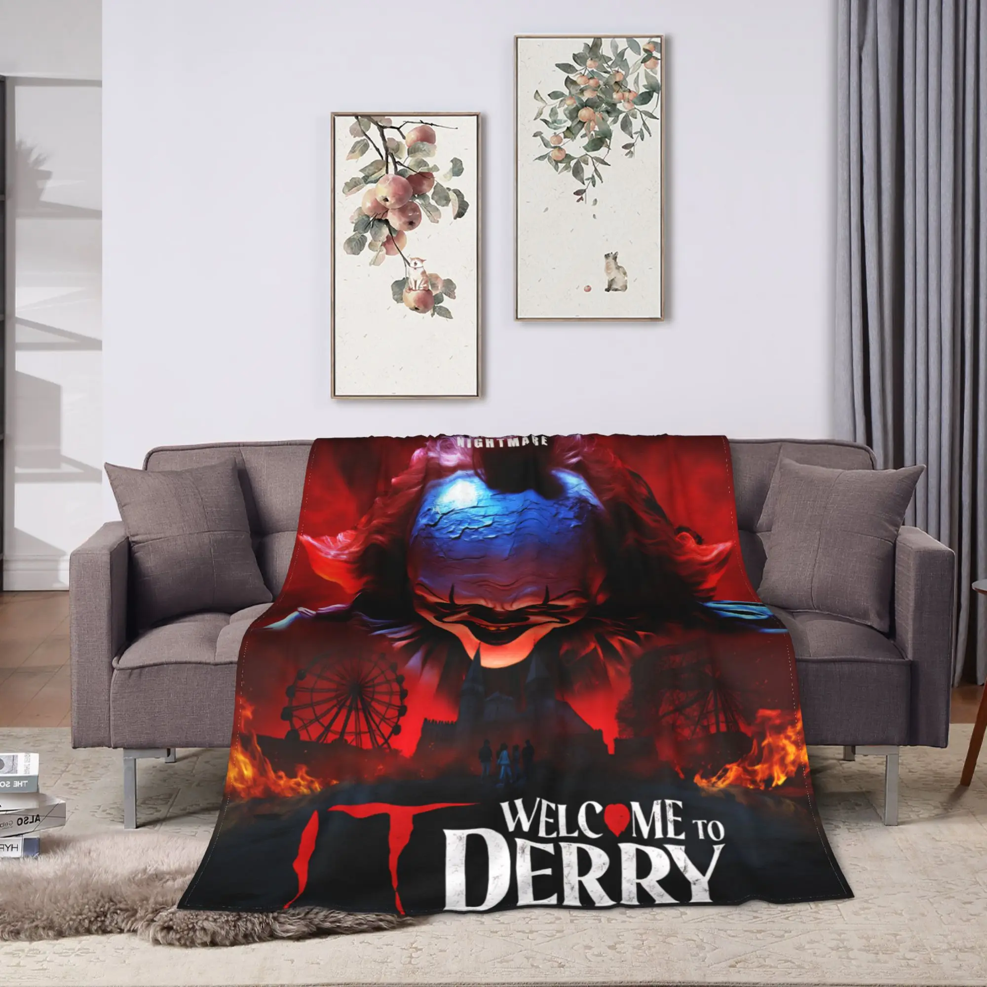 تكنولوجيا المعلومات مرحبا بكم في ديري 2025 البطانيات الناعمة الدافئة طائرة السفر أفخم الفراش يلقي الجدة الفانيلا المفرش غطاء سرير أريكة