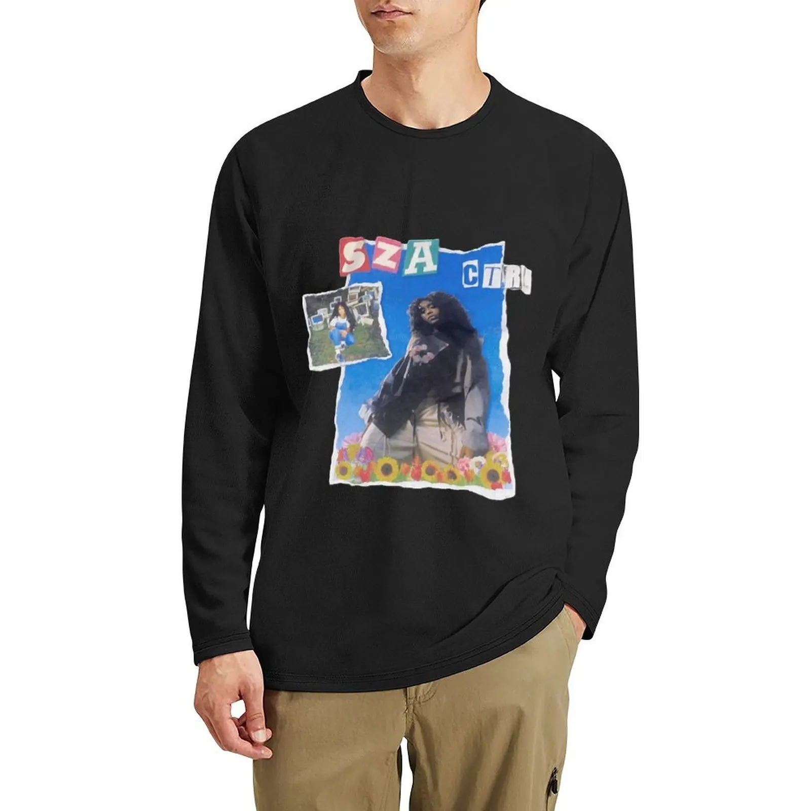 

SZA CTRL Essential Long T-Shirt graphics t shirt cute tops black t shirts fitted t shirts for men