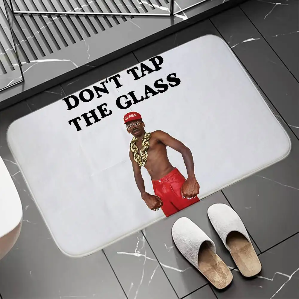 

DON'T TAP THE GLASS Floor Mat Entrance Doormat Bath Mats Non-slip Mat Carpets Carpet Entrance of House Custom Kitchen