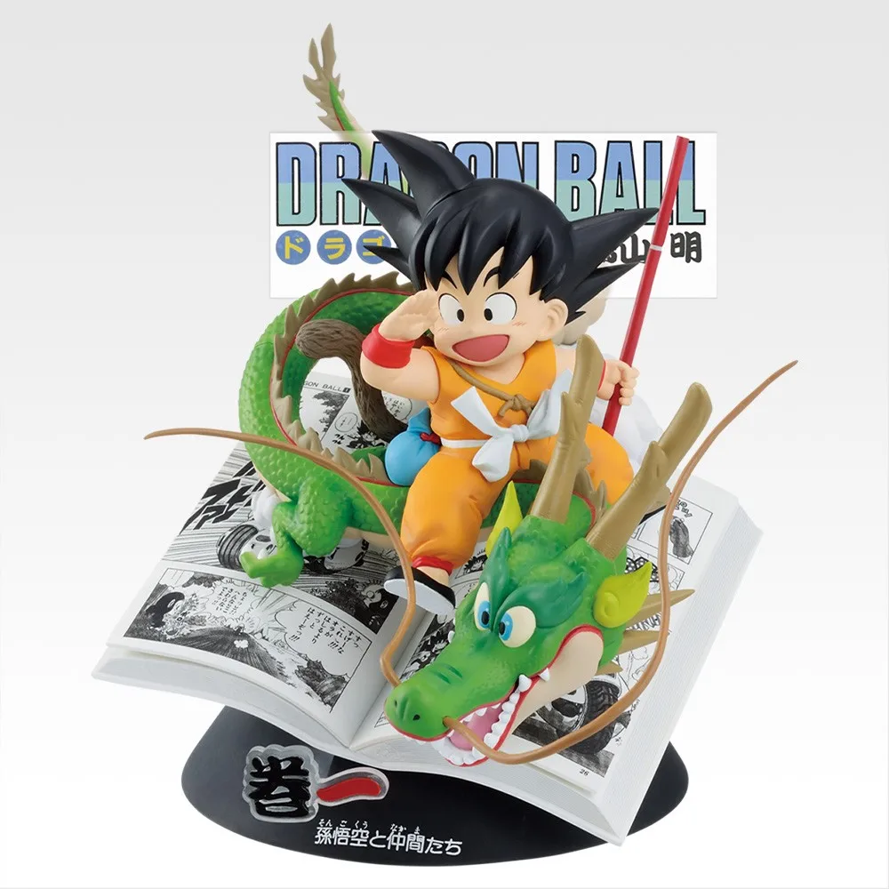 Em estoque genuíno bandai ichiban kuji dragon ball 40th parte 1 son goku figura anime modelo brinquedo