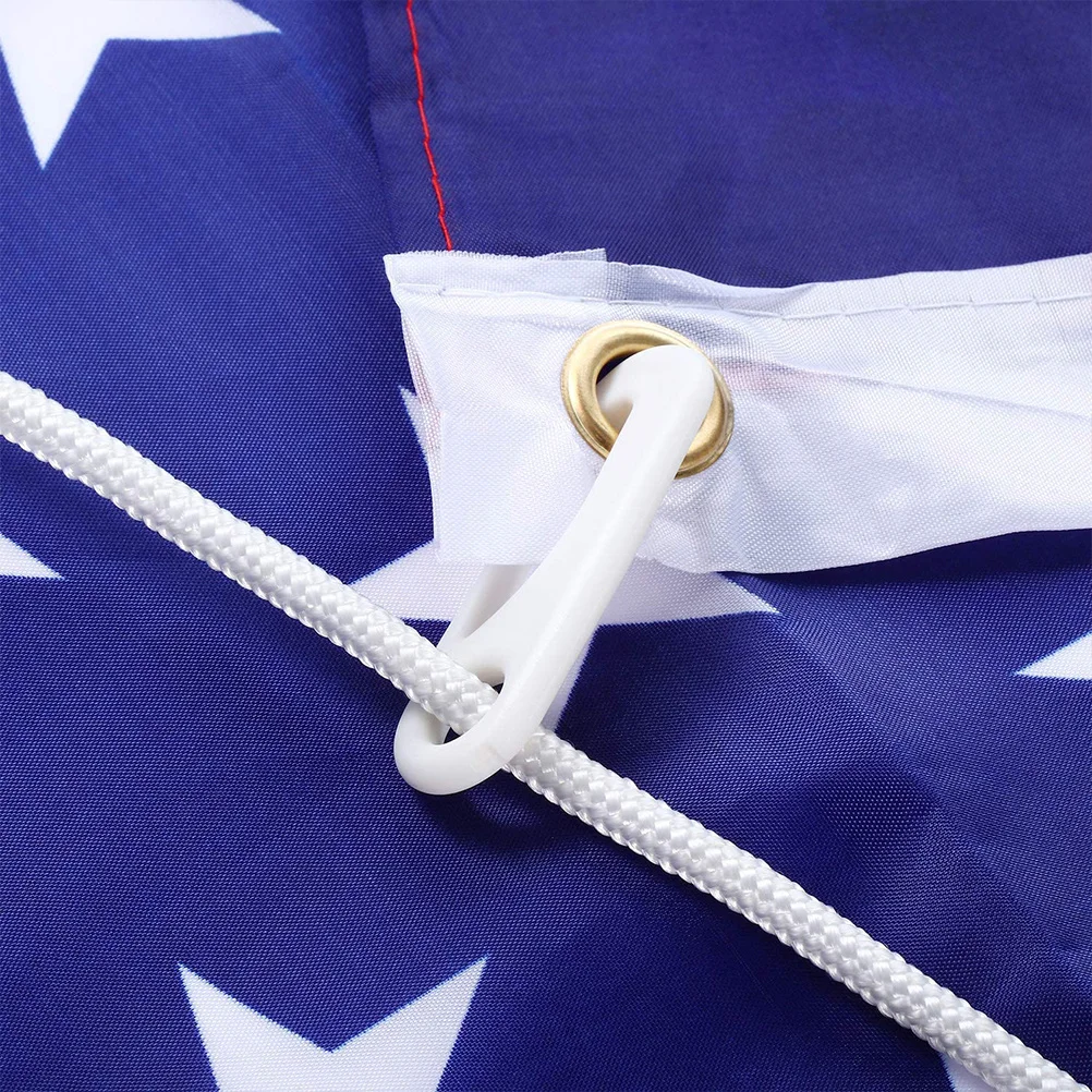 Flagpole Rope Nylon 6mm Braided Lifting Rope for Flag Replacement Camping Clothesline Weather Resistant Heavy Duty