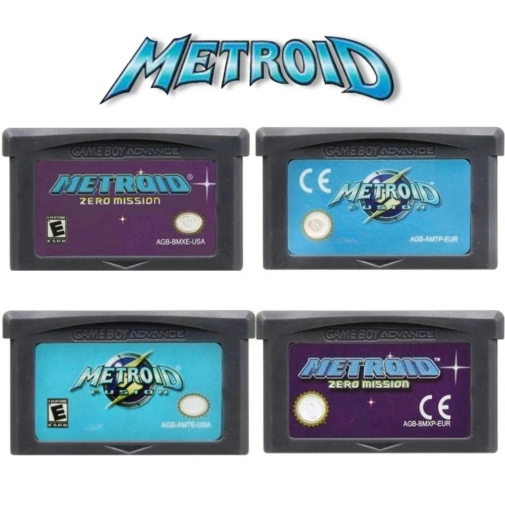 For GBA NDS Metroid Series GBA Game 32-bit Video Game Cartridge Console Card Fusion Zero Mission USA/EUR Classic Game Collection