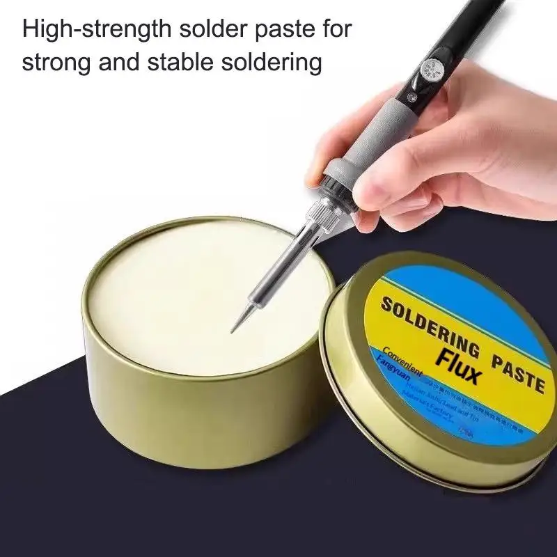 Pâte de flux de soudure sans plomb à base de colophane, haute capacité d'étainage et soudure fluide pour le soudage de batteries