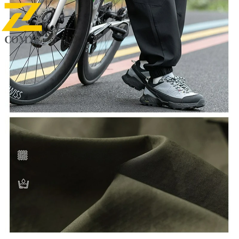 Men Vintage Utility Pants 2025 Autumn Relaxed Lightweight Streetwear Trousers Cycling Urban Style Fashion Breathable Cargo Pants