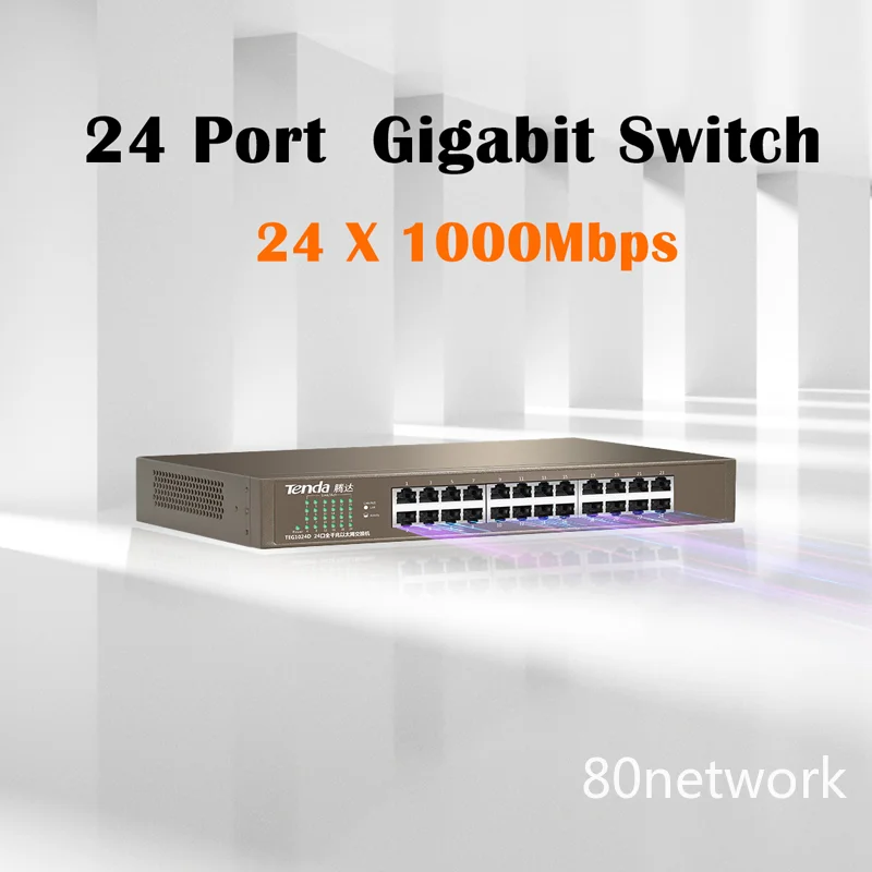 Tenda TEG1024D Full Gigabit 24 Cổng RJ45 Mạng 1000M Giám Sát An Ninh Chuyển Đổi Bộ Chia