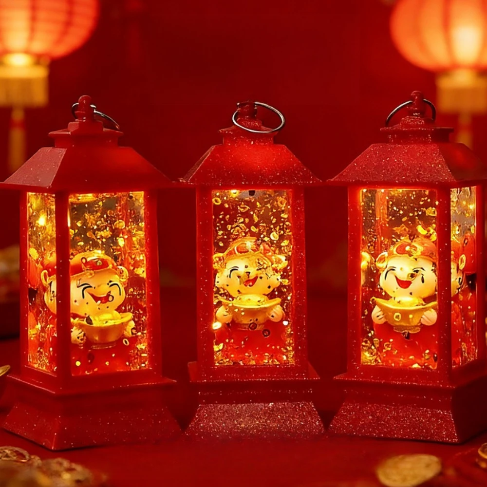 

Funny Mini Wealth God Night Lamp Luminous Hanging Ornament New Year Decoration Wind Lamp Good Luck Shop Desktop Atmosphere Lamp
