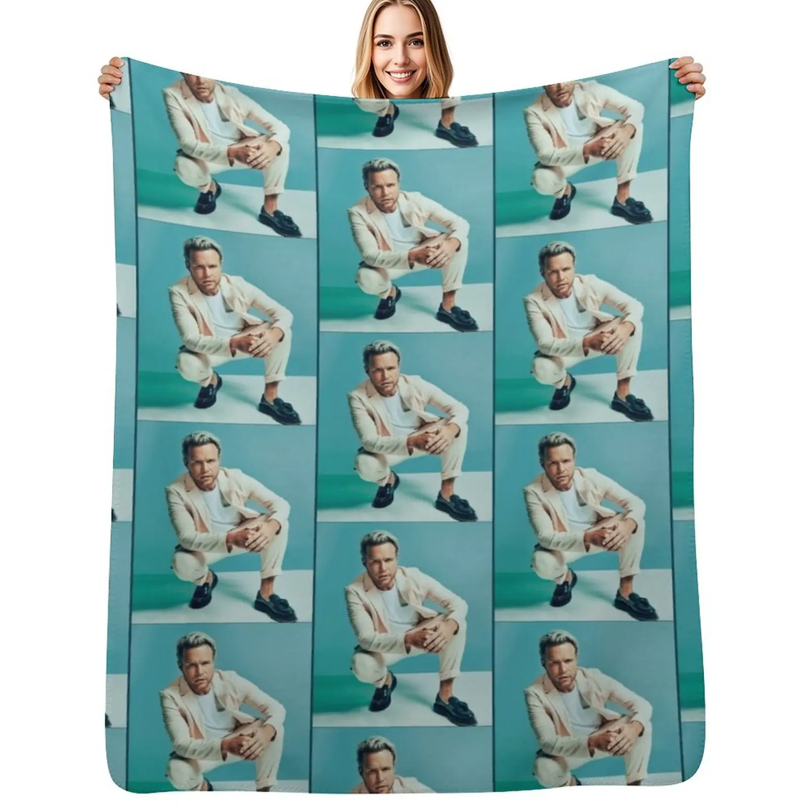 Olly Murs Manta acogedora para cama, sofá y silla