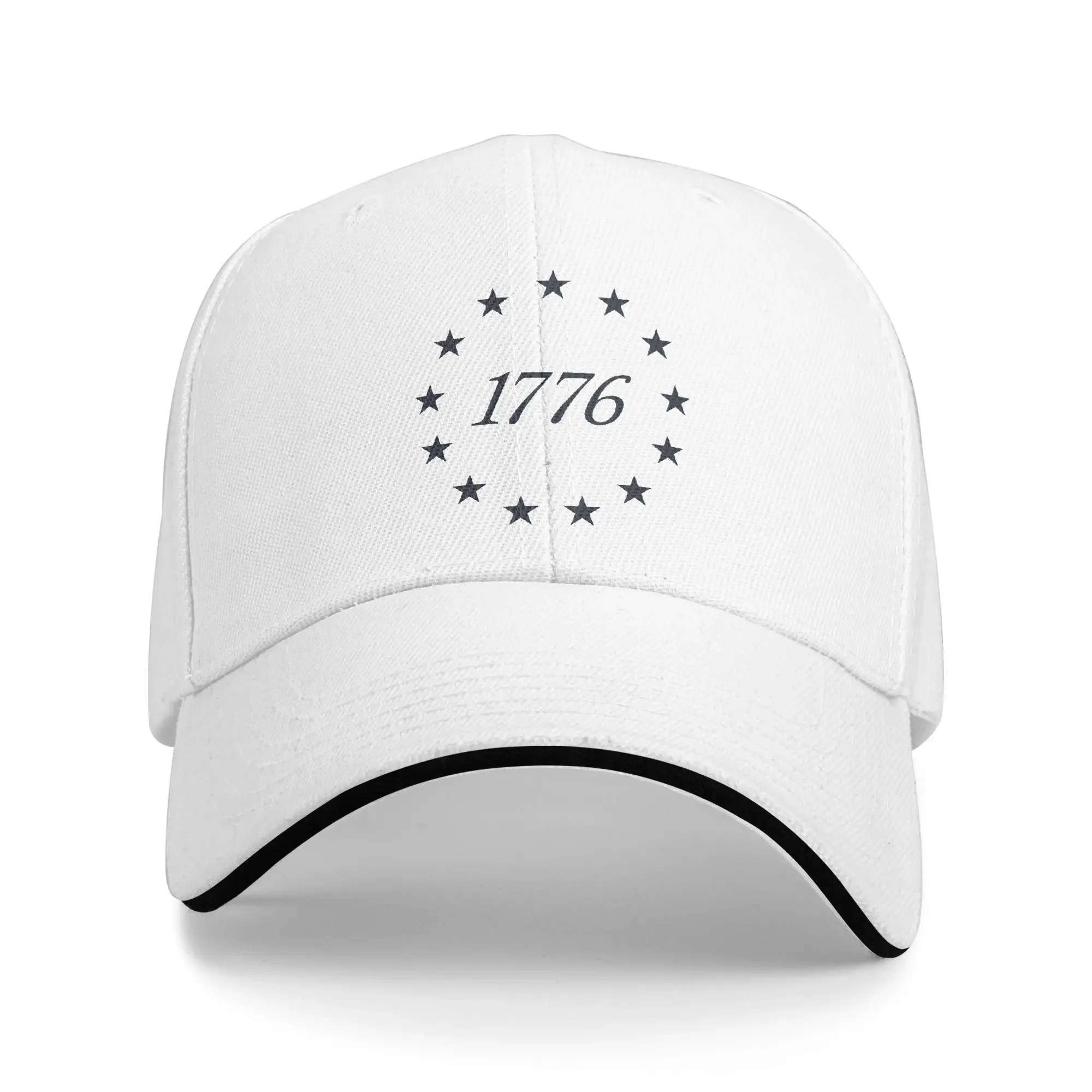 

New America 1776 United States of Sandwich Hats Unisex ,Outdoor Trucker Cap Adjustable Snapback Caps Baseball