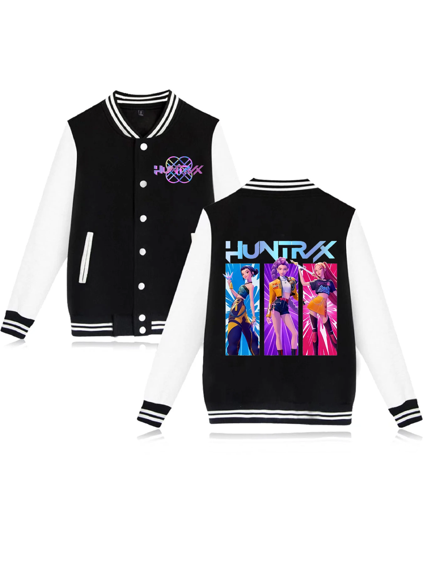 حار Kpop شيطان الصيادين طباعة البيسبول سترة معطف مضحك البلوز للجنسين Y2k هدية للأصدقاء