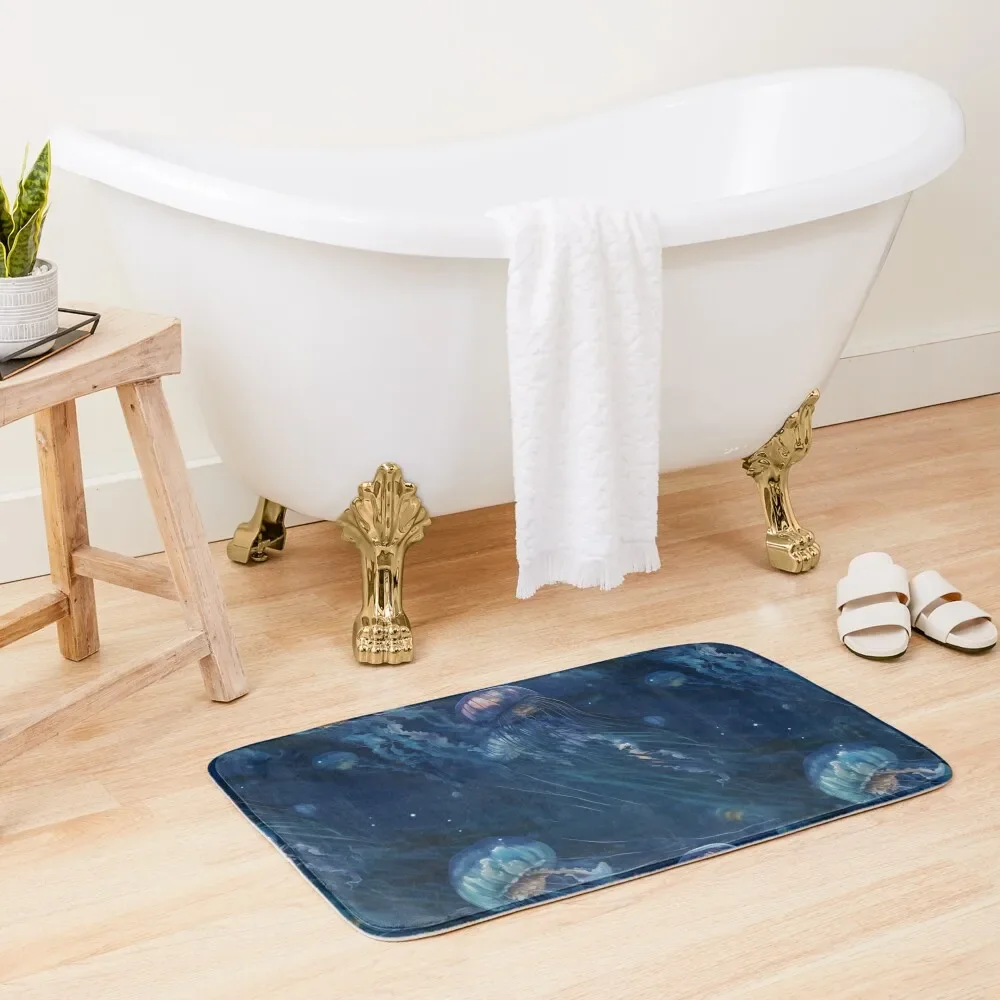 

Abyssal Jellyfish Bath Mat Bathroom Carpets For Hallway On The Floor Modern Bathroom Accessories Mat