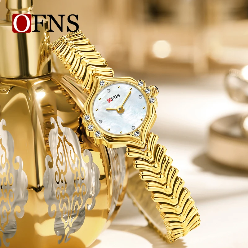 OFNS 5519 Elegant Ladies Quartz Watch Simple Business Wristwatch Fashion Bracelet Women's Watches Gifts reloj mujer