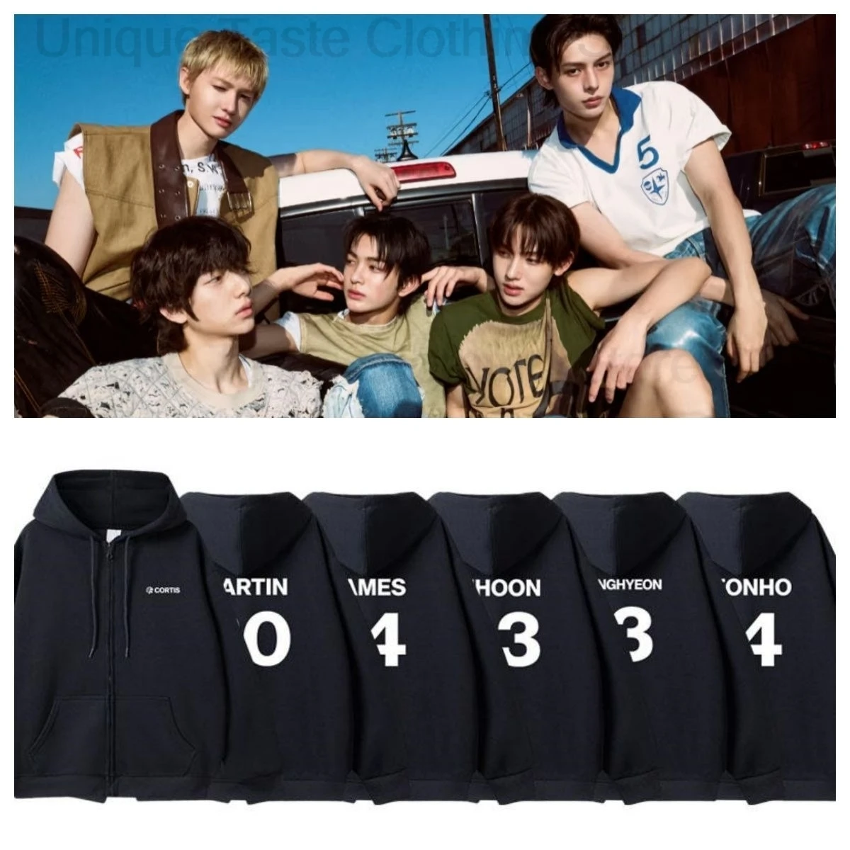 

Толстовки на молнии CORTIS Kpop Fashion MARTIN JAMES JUHOON SEONGHYEON KEONHO, толстовка с буквенным принтом для женщин и мужчин, осеннее пальто с капюшоном