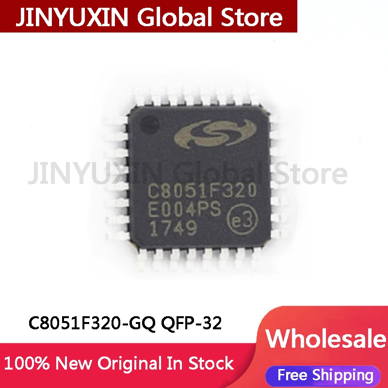 2Pcs New C8051F320 C8051F320-GQ C8051F320-GQR QFP32 chip microcontroller AVR microcontroller IC Chip In Stock Wholesale