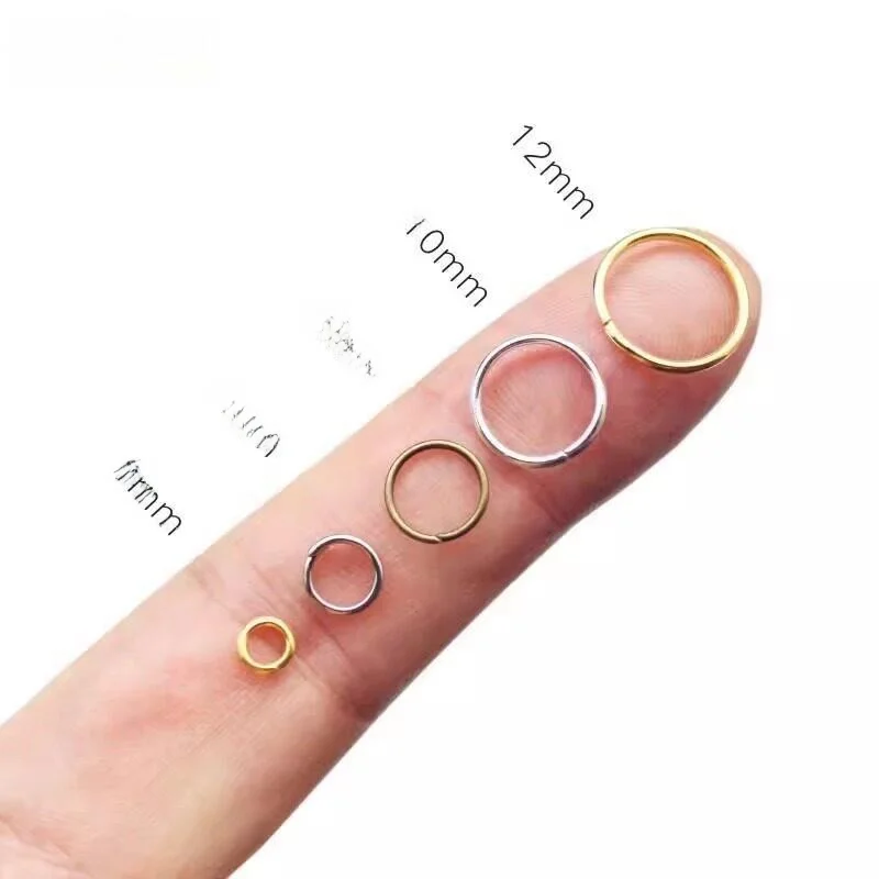 Small round Metal Ring Link Circle DIY Accessories Open Close Iron Ring Circular  Hardware Keychain Creative Gift
