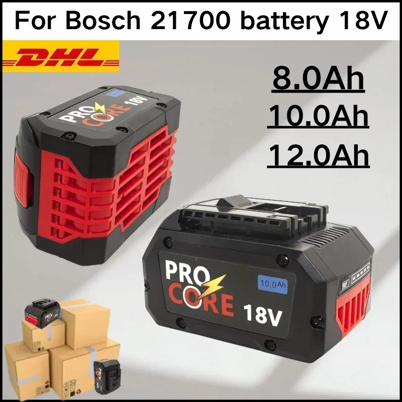 18V 8Ah 10Ah 12Ah ProCORE replacement battery, for Bosch 18V cordless tools BAT609 BAT618 GBA18V80 21700