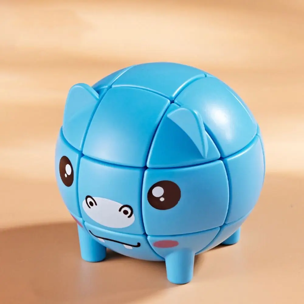 Cubo em forma de animal de terceira ordem 3D habilidade prática cubo de animal de desenho animado fofo cubo de quebra-cabeça infantil de desenho animado