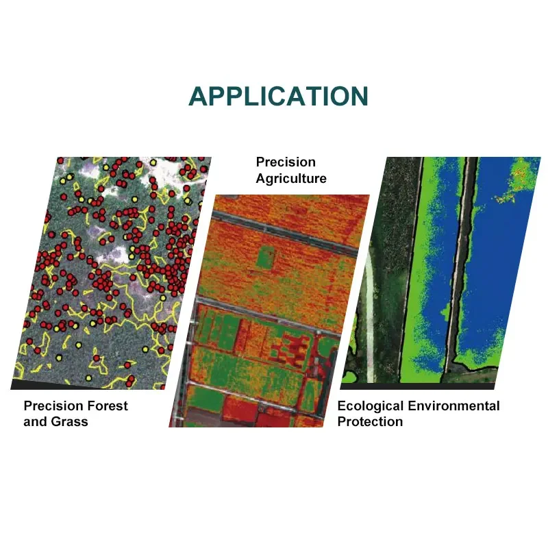 Sensor multispectral MS600 1.2 megapixels DLS com câmera multispectral GPS para agricultura