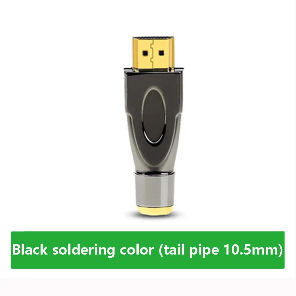 1 szt. Głowica HDMI HDMI DIY spawane złącze kabla o wysokiej rozdzielczości 2.0 złącze o wysokiej rozdzielczości 10.5mm 8.6mm