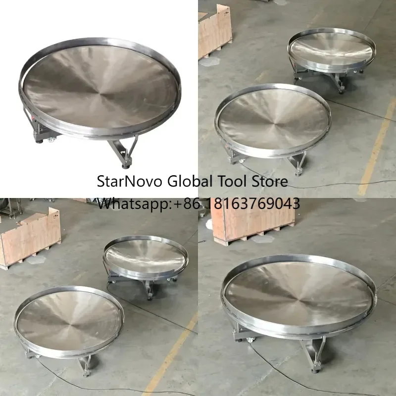 2026 Hot！ 2025 New Automated Industrial Workbench Food Processing Line Rotating Accumulation Table Collecting Finished