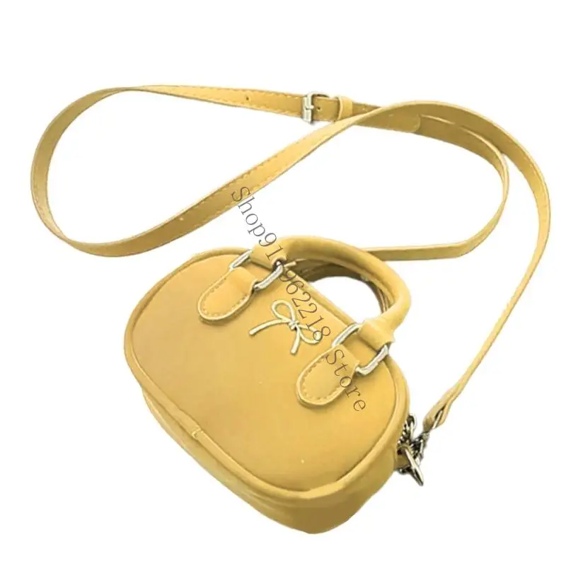 여성 스타일 어깨 가방 작은 핸드백 사랑스러운 활 가려 일상 가방 066f