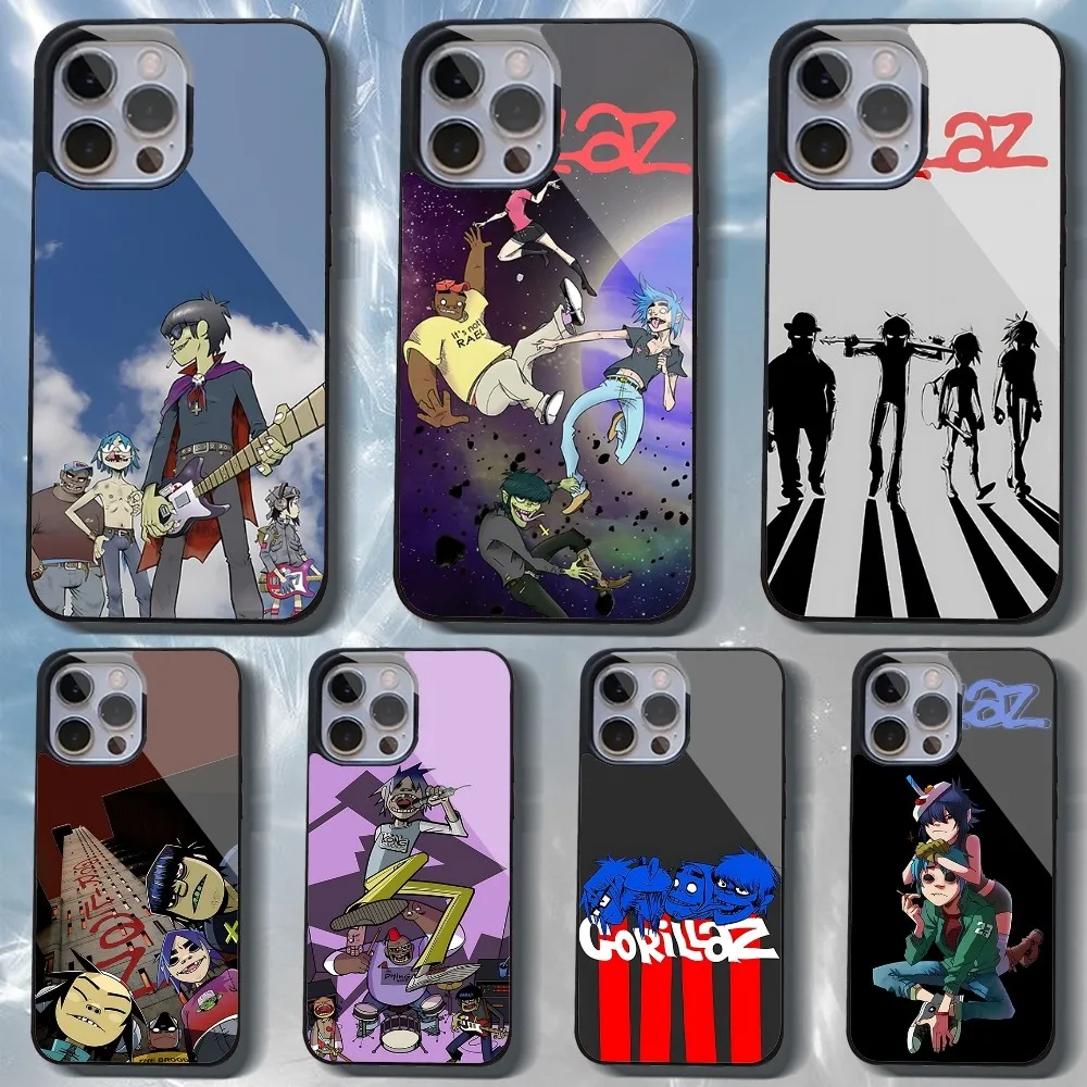 

G-gorillaz V-vintage Phone Case For IPhone 16 15 14 13 Pro Max 11 12 Mini Alex Mirror For Magsafe Wireless Charging Cover