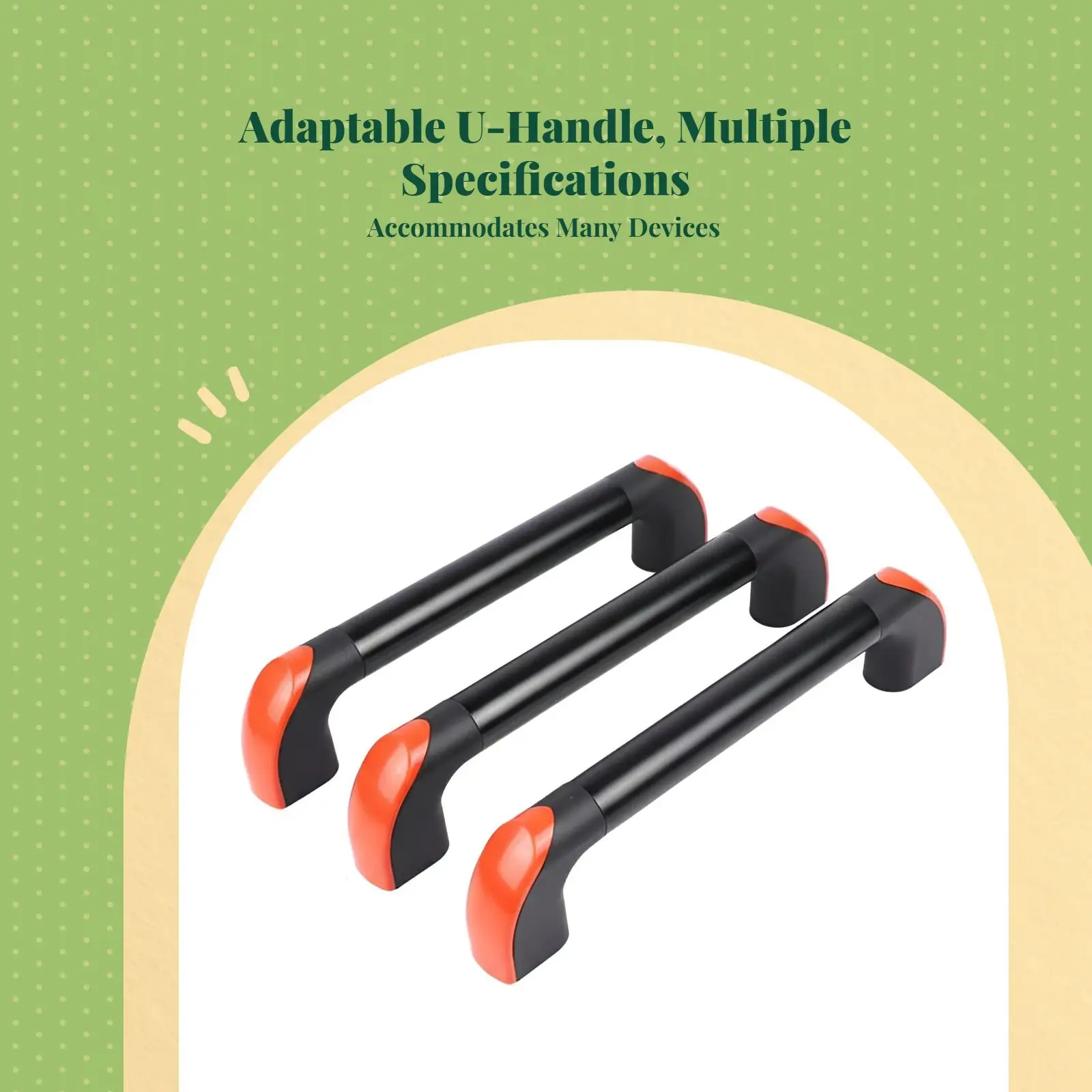Aluminum alloy cylindrical handle, U-shaped pull, CNC machine cabinet door, commercial drawer, rust-resistant, easy installation