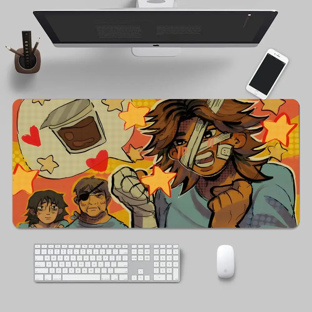 ANYA Mouthwashing Mouse Pad Tapetes de Mesa Teclado, Borracha Kawai, Tapete de Mesa Antiderrapante, XXL90x40cm