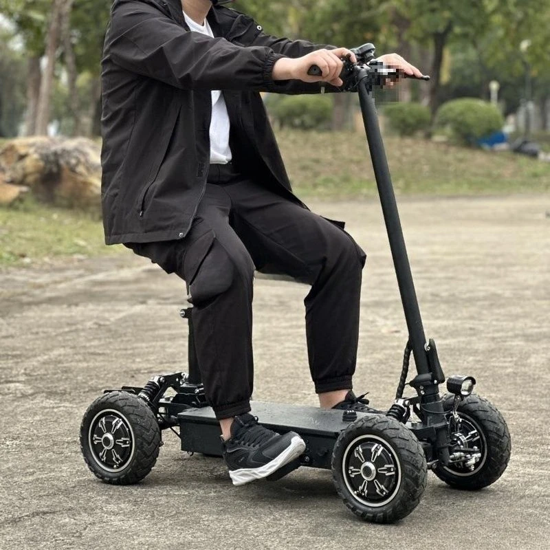 Folding electric four-wheel scooter golf chartered car