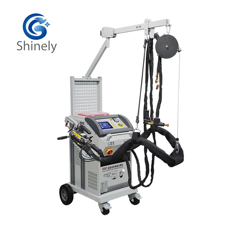 Saldatrice a punti CC con inverter a media frequenza ad alta efficienza, saldatrice a punti con resistenza a pedale