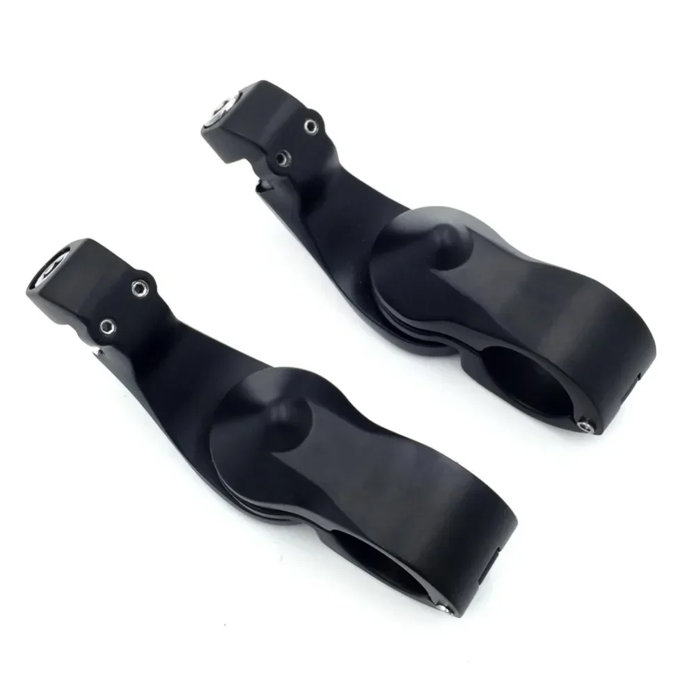 2.5" Short Angled Adjustable Highway Foot Peg Mount Kit For 1.25" Engine Guard (Harley Road King/ Street Glide/ Fat Boy)