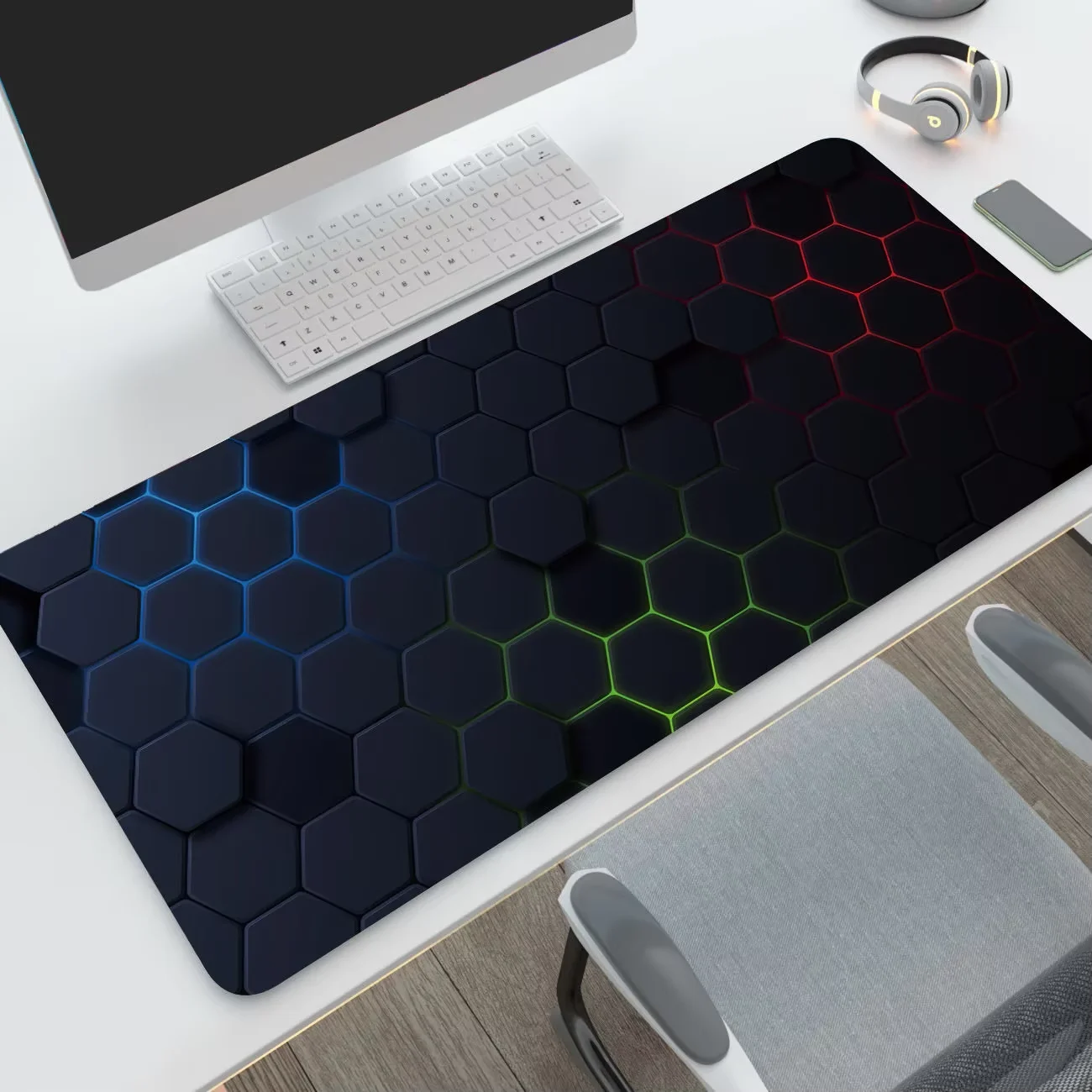 New XXL Hexagon Mousepad Computer MousePads Keyboard Pad Mouse Mat Esport Gamer Office Carpet Table Mat Desktop Rubber Mouse Pad