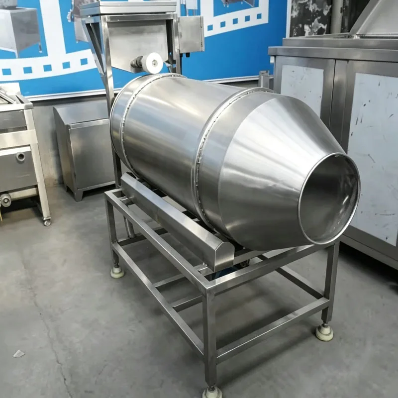Seasoning Mixer Commercial Food Flavoring Machine Snack Tumbler Chips Peanuts Nuts Beans Coating Customized