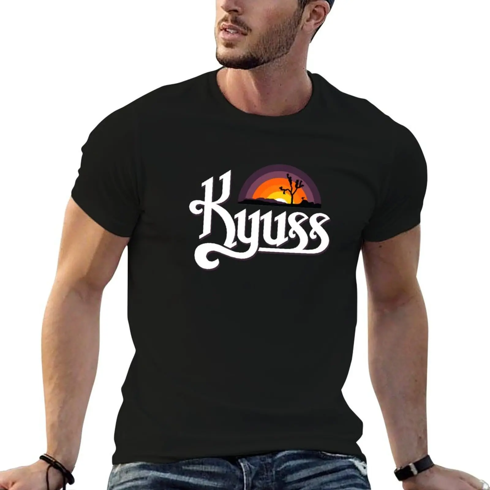 KYUSS T-Shirt designer shirts animal prinfor boys Short sleeve tee men