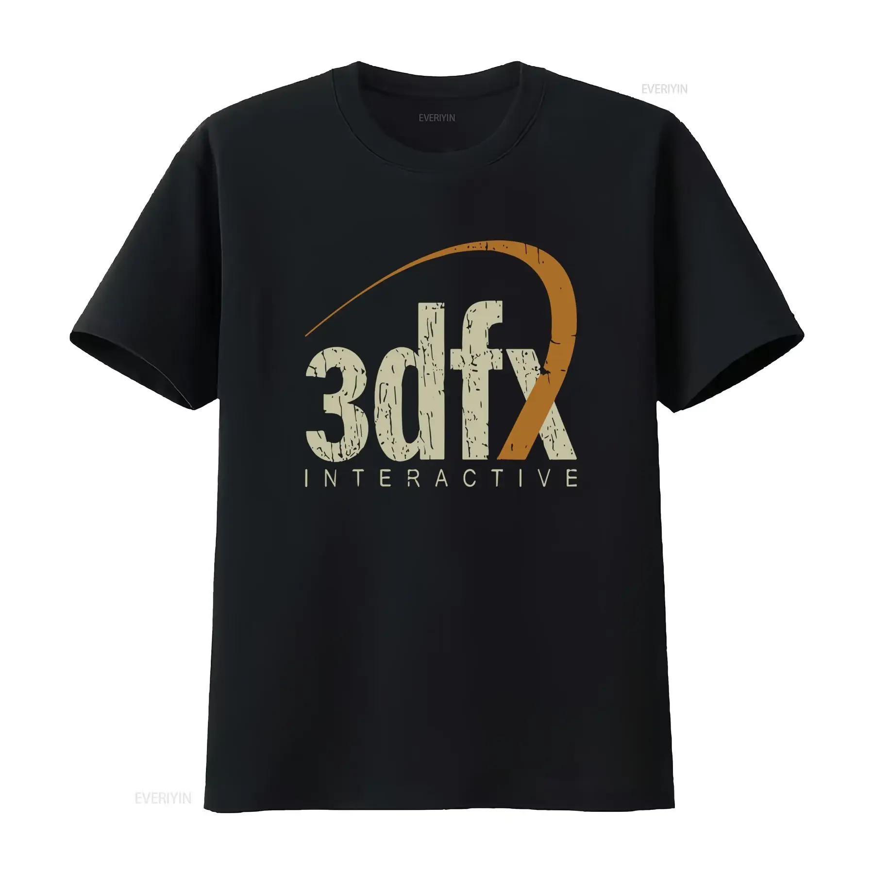 Camiseta Retro de Hombre 3dfx Interactive de 1994, Estilo Vintage, Lavada, Informal, Suave, Ligeramente Transpirable, con Gráficos