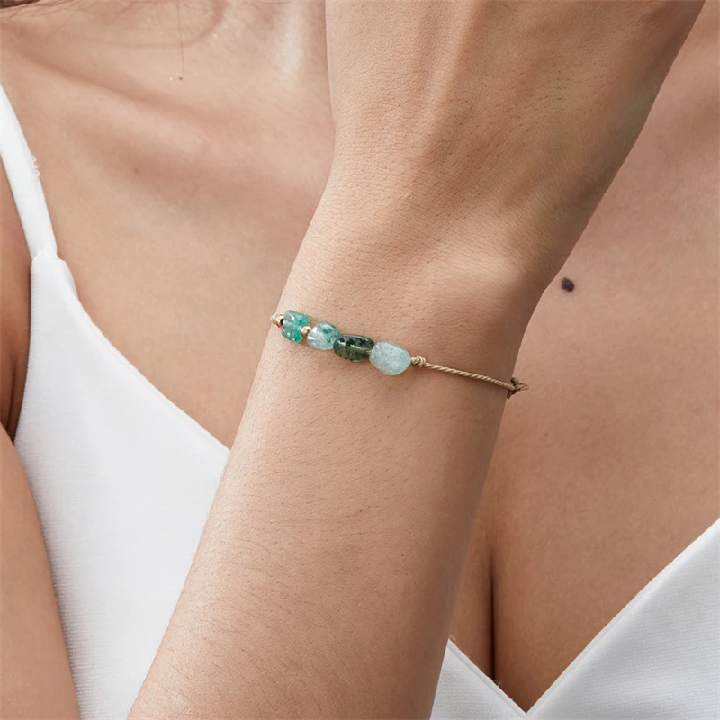 Einfaches 12-Sternbilder-Armband mit bunten Kristallen, Natursteinperlen, für Damen und Herren, handgefertigtes Zopfkettenarmband, Schmuck, Geschenk – Detail 4
