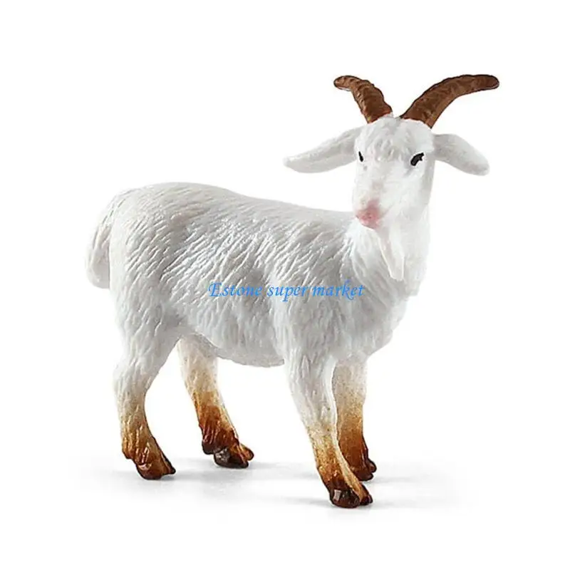 090B 12pcs Farm Animal Figurines Cartoon Realstic Animal Statue for Cake Decors