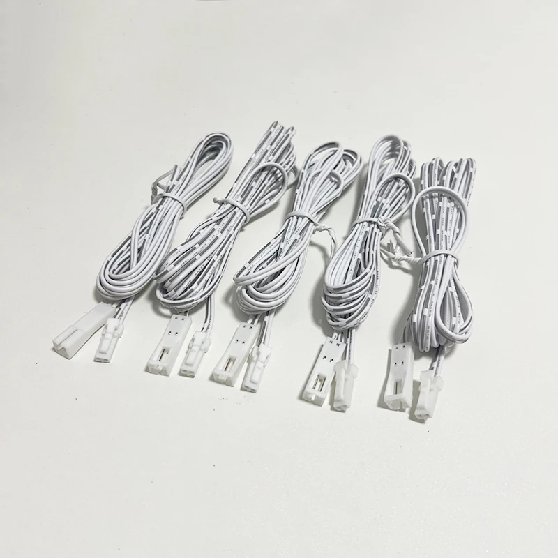 5ps Dupont Extension Cord with Snap JST Connection Cable 2m/78.7in Light Extension Wire 2pin Male to Female Plug Kitchen Cabinet