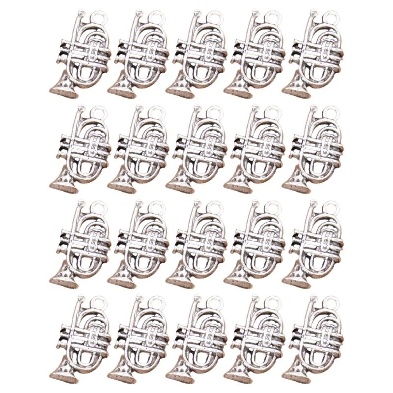 20pcs Retro Cassette Tape Musical Instrument Charm In Antique Silver For Creative DIY Jewelry And Tibetan Crafting view 4